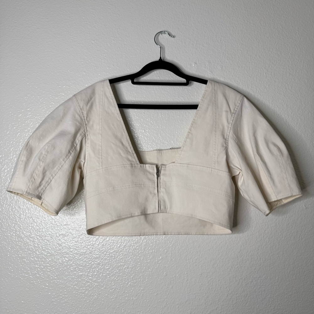 A.L.C. Linen Blend Gianna Top size 12 - Picture 7 of 12